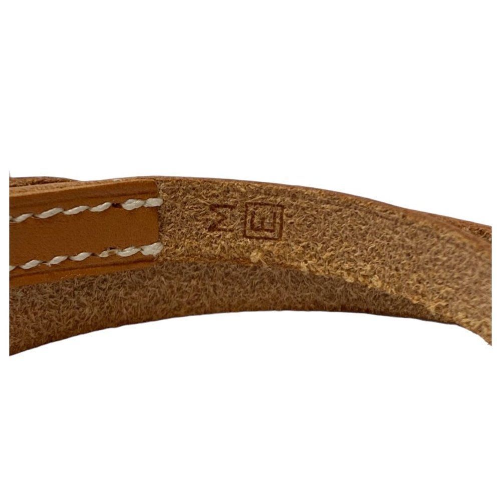 Hermes Brown Wrap Long Leather Bracelet - Picture 4 of 5